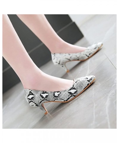 Women's Kitten Heels Pumps Slip On Pointed Toe Heeled Shoes Work Office Formal Occasions Evening Party Dress Pump White $26.6...