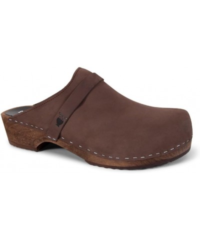 Swedish Handmade Wooden Clog Mule | Malmö Fudge (Dk) $98.55 Mules & Clogs