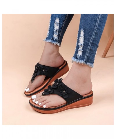 Plantar Fasciitis Sports Sandals for Women Walking Shoes Women Tan Black Block Heels Wide with Sandals for Women Braided Arch...