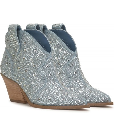 Women's Zadie Bootie Fashion Boot Medium Blue $44.03 Boots