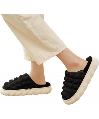 Non Slip Slippers for Women Elderly Warm Winter Slippers Mens Cool House Slippers Cloud Slippers for Men and Women Men Christ...