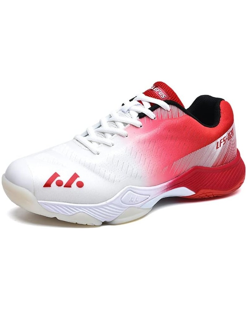 Fashion Squash Shoes Women Pickleball Court Shoes Comfortable Womens Tennis Shoes Volleyball Shoe White Red $27.34 Athletic S...