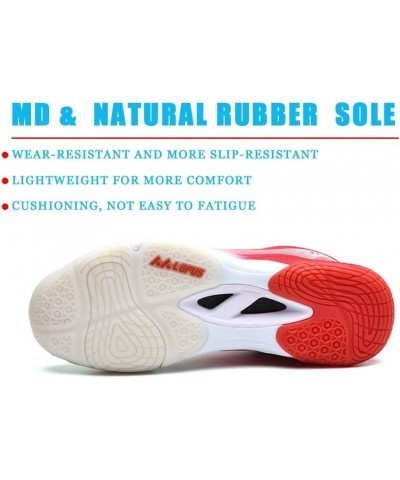 Fashion Squash Shoes Women Pickleball Court Shoes Comfortable Womens Tennis Shoes Volleyball Shoe White Red $27.34 Athletic S...