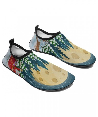 Christmas Santa Cookie Moon Water Shoes Quick-Dry Sports Barefoot Shoes Swim Shoes Slip-on for Beach Pool Yoga $19.54 Athleti...