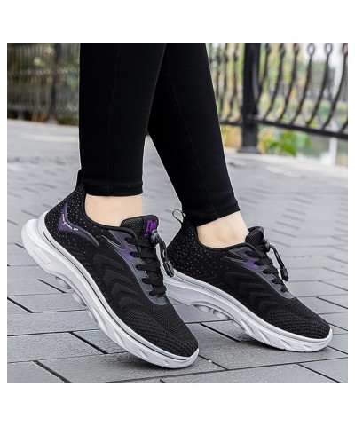 Womens Walking Athletic Mesh Shoes Athletic Workout Soft Sneakers Casual Comfortable Workout Shoes Ao1-black $19.07 Outdoor S...