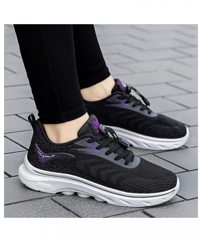 Womens Walking Athletic Mesh Shoes Athletic Workout Soft Sneakers Casual Comfortable Workout Shoes Ao1-black $19.07 Outdoor S...