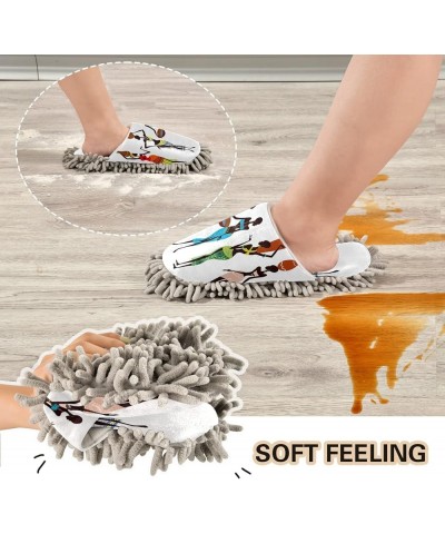 Mop Slippers Shoes, Unisex Cleaning House Slippers Spa Dusting Slippers M-L Multi 16 $11.26 Slippers