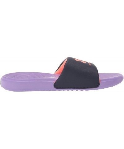 Girls' Ansa Fix Slide Midnight Navy Blue (400)/Electric Tangerine $14.97 Athletic Shoes