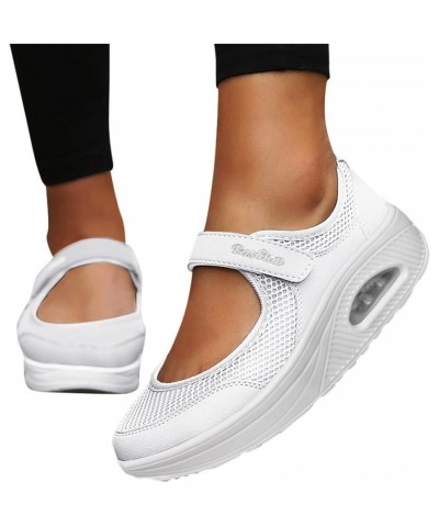 Women Casual Wedges Shoes Non Slip Sneaker Soft Sole Female Casual Shoes Air Cushion Travel Walking Sports Covered Feet Shoes...