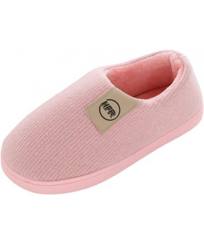 Women's Non Slip Slippers Women's Mens Couples Winter Warm Floor Home Slippers Loafer Indoor Bedroom Shoes Pink $12.51 Slippers