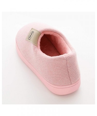 Women's Non Slip Slippers Women's Mens Couples Winter Warm Floor Home Slippers Loafer Indoor Bedroom Shoes Pink $12.51 Slippers