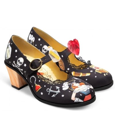 Chocolaticas Mid Heels Women's Mary Jane Pumps Pirate $34.10 Pumps