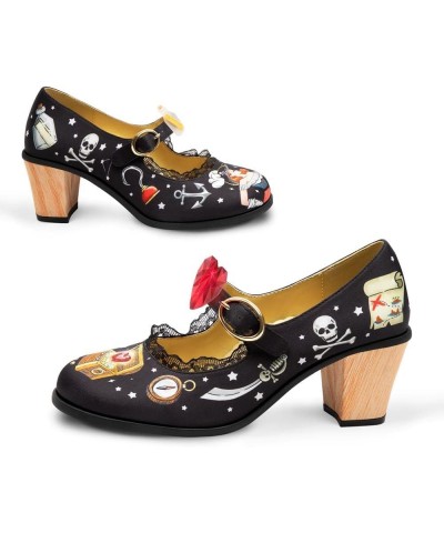 Chocolaticas Mid Heels Women's Mary Jane Pumps Pirate $34.10 Pumps