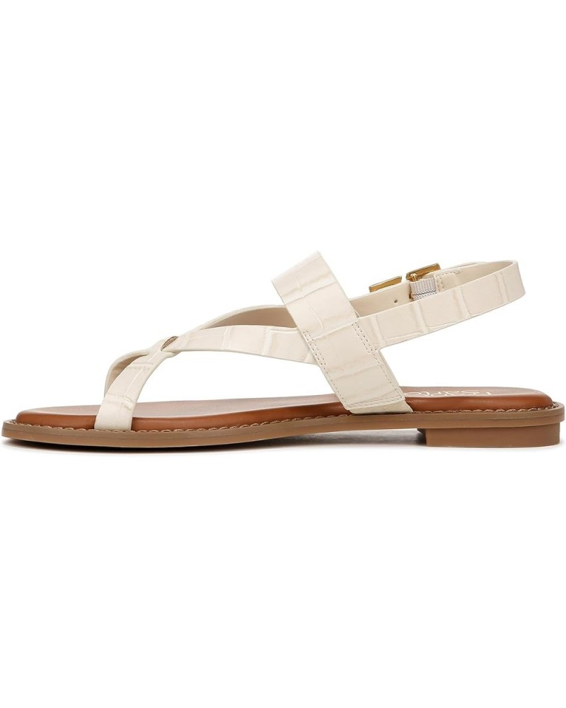 Women's Gabby Sandal White Croc Print Faux Leather $23.49 Pumps