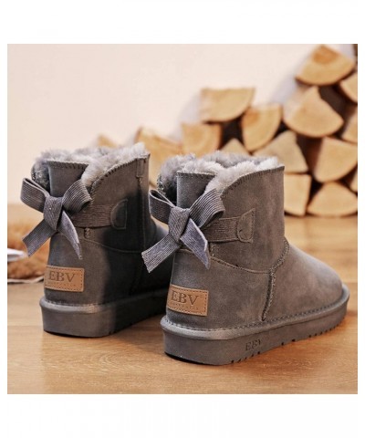 N\A Women's Fur one-Piece Short Bottle Lily Student Cotton Shoes Bow tie Snow Shoes 35 Shase $14.55 Slippers