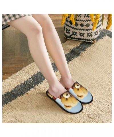 Miss You Bear Print Furry Slipper For Women Men Winter Fuzzy Slippers Soft Warm House Slippers For Indoor Outdoor Gift Medium...