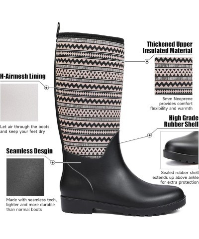 Women's Warm Snow Boots Waterproof High Performance Winter Rubber Rain Boots for Women Brown $27.60 Outdoor Shoes