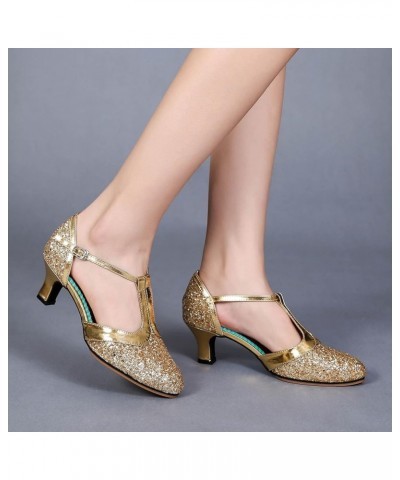 pink heels for women sexy, Fashion Womens Dancing Sandals Breathable High Heels Outdoor Leisure Sandals Z 12-gold $22.52 Sandals