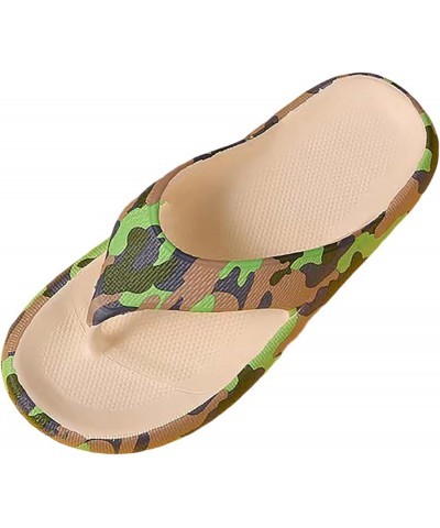 Thick Soled Women's Slippers Women's Soft Soled EVA Super Soft Versatile Large Size Valentines Day Slippers for Women (Camouf...