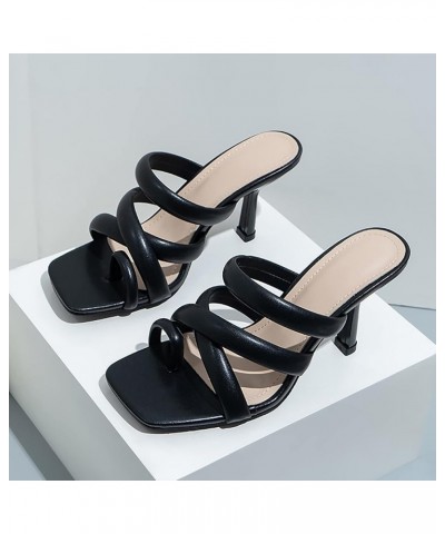 Women Shoes Size 12 Wide Sandals Casual Square Toe Strap Sandals Open Toe Slide Sandals Water Shoes with Support Black $21.31...