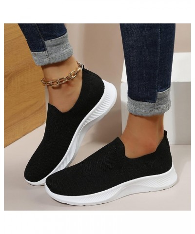 Women Flat Sole Wear Casual Shoes Fashion Soft Sole Breathable Casual Shoes Sneakers for Women Dance (Grey, 7) Black 10 $15.7...