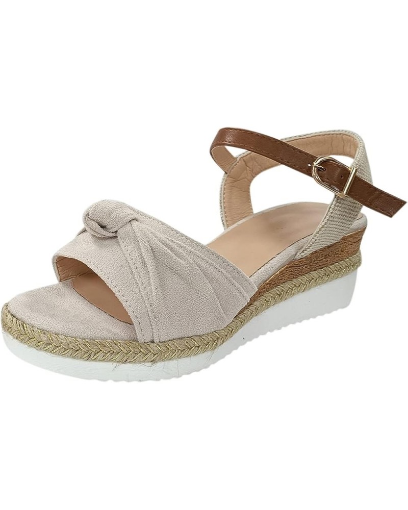 Sandals Women,Orthopedic Wedge Sandals for Women,Women Platform Espadrille Wedges Espadrilles Wedges Sandals for Women Open T...