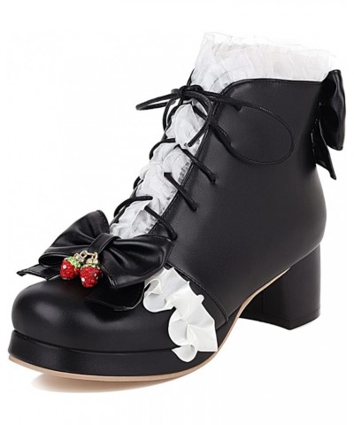 Girls Wedding Lovely Bows Ankle Boots Platform Pink 1 $24.75 Boots