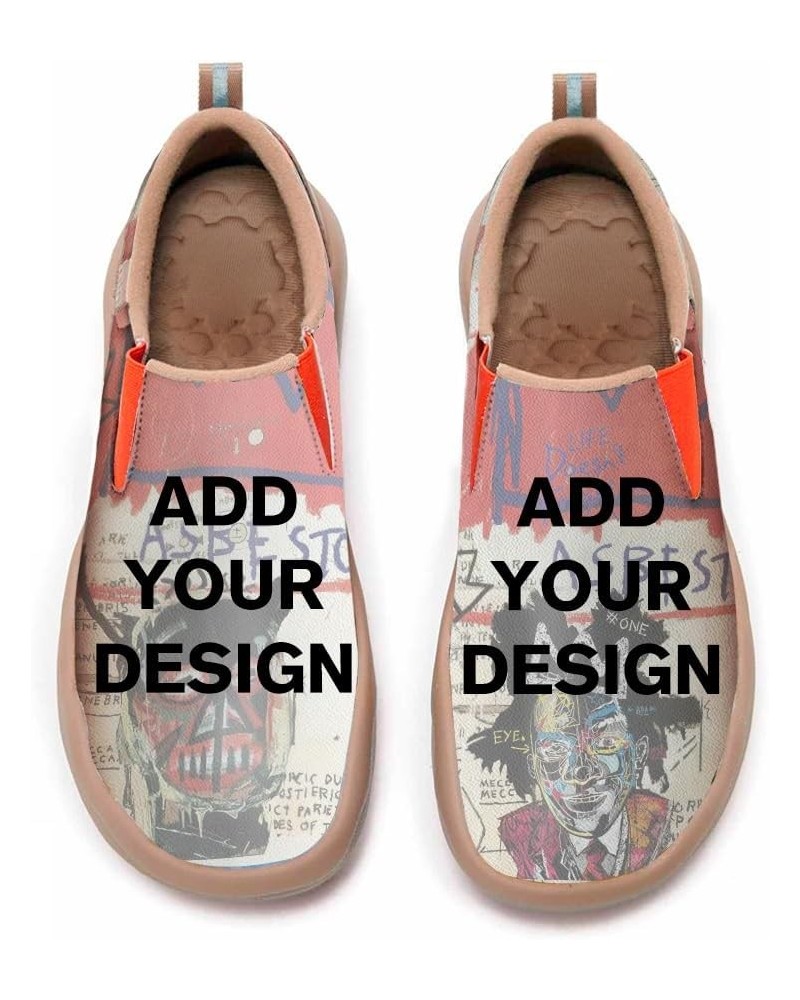 Walking Shoes for Women Slip Ons Casual Leather Loafers Comfortable Art Painted Travel Sneaker Sunflowers Customize Your Loaf...