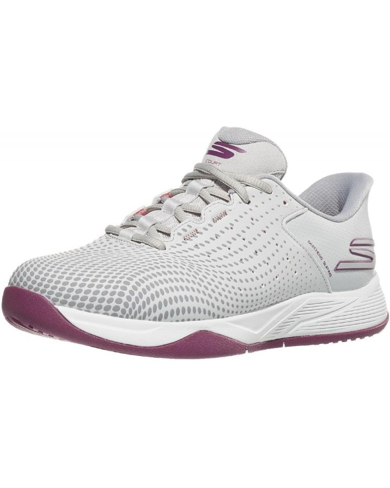 Women's Viper Court Reload Grey/Purple $38.24 Fashion Sneakers