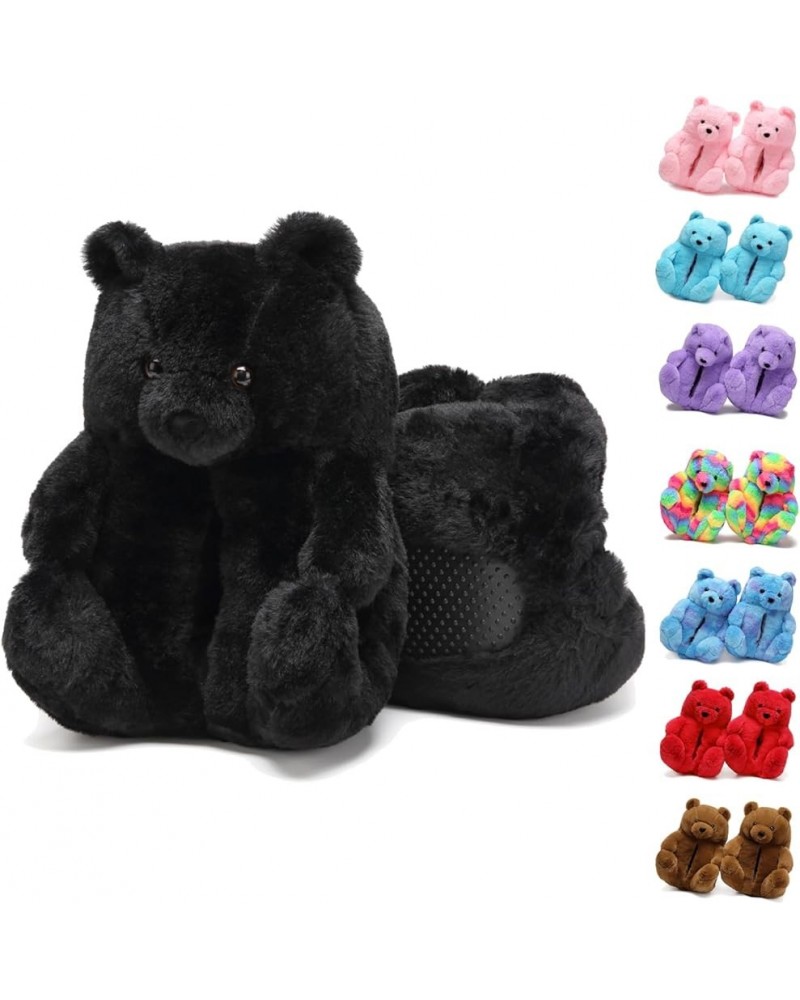 Teddy Bear Slippers Cute House Animal Slippers For Women Indoor Fuzzy Cartoon Care Bear Slippers Bedroom Slippers Women Birth...