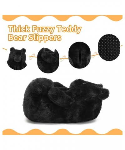 Teddy Bear Slippers Cute House Animal Slippers For Women Indoor Fuzzy Cartoon Care Bear Slippers Bedroom Slippers Women Birth...