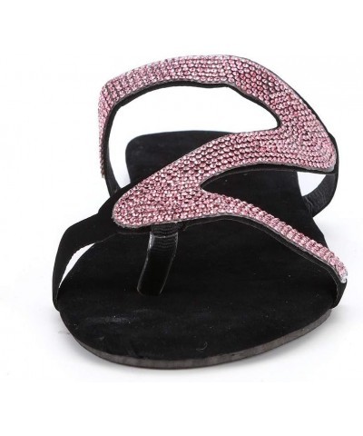 Women's Casual Solid Roman Plus-Size Flat Slippers Sandals Shoes Slippers Soft Sole Womens (Silver, 10) 8 Pink $11.76 Slippers