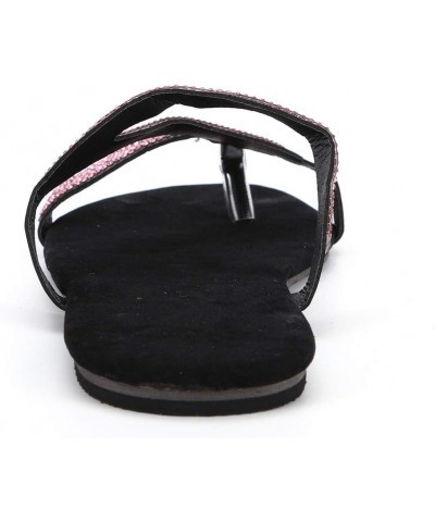 Women's Casual Solid Roman Plus-Size Flat Slippers Sandals Shoes Slippers Soft Sole Womens (Silver, 10) 8 Pink $11.76 Slippers