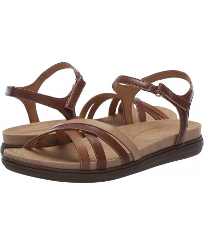 Womens Dottle3 Flat Sandals Medium Brown Multi $15.96 Sandals