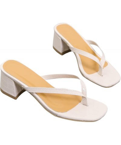 Sandals Women Dressy Flat, Women's Elastic Strappy String Thong Ankle Strap Summer Gladiator Sandals C-white $16.32 Sandals