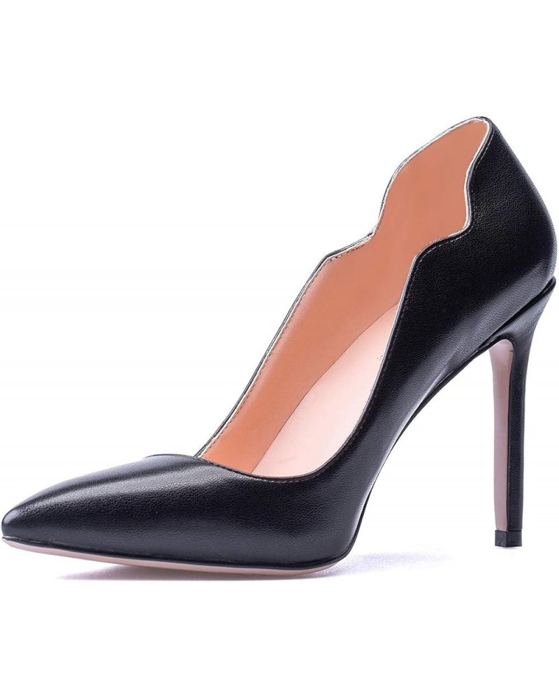 Women Classic Slip On Pointy Toe Stiletto High Heels Pumps Sexy Ladies Party Wedding Dress Shoes Black $42.22 Pumps