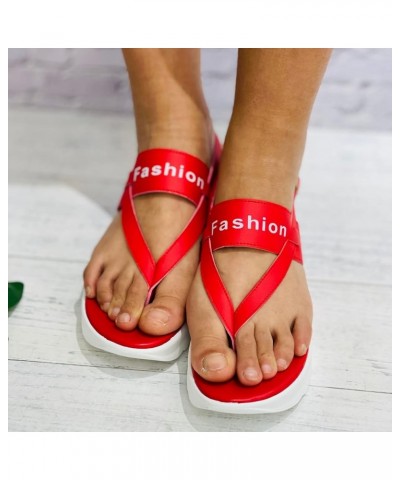 Womens Sport Sandals Flats For Girls Size 3 Sandals Women Sandals For Women Sport Flex Sandals For Women Black Sandals Red 3 ...