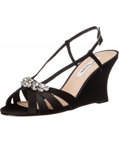 Women's Viani Wedge Sandal Black $31.36 Sandals