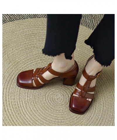 Women Flat Sandals Slippers Cork Footbed Pump Sandals Party Lightweight Summer Cloud Slippers for Women Brown $25.84 Sandals