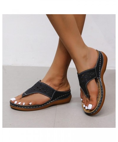 Plantar Fasciitis Yoga Sandals Orthopedic Shoes After Ankle Surgery for Work Dress Sandals for Women Black Sandals Women Dres...