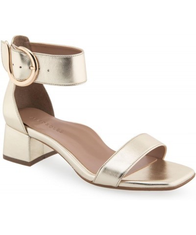 Women's Eliza Heeled Sandal Soft Gold Leather $31.50 Sandals