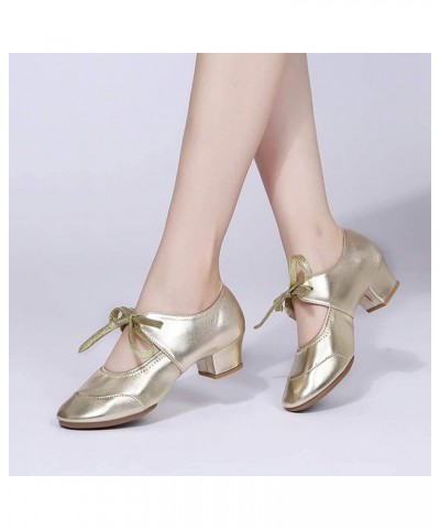 Women Ladies Dancing Prom Ballroom Latin Ballet Dance Singles Shoes Snake Skin Heels Pumps (Beige, 8) 6.5 Gold $18.64 Athleti...