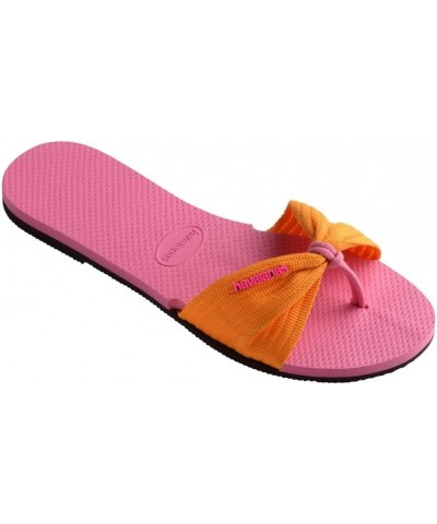 Women's You St Tropez Basic Sandals Orange/Pink $31.05 Athletic Shoes