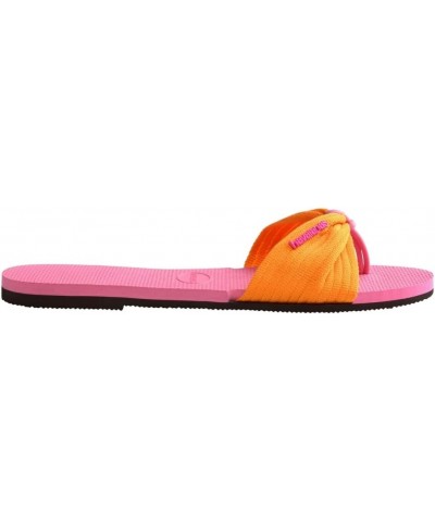 Women's You St Tropez Basic Sandals Orange/Pink $31.05 Athletic Shoes