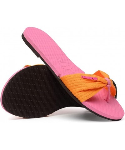 Women's You St Tropez Basic Sandals Orange/Pink $31.05 Athletic Shoes