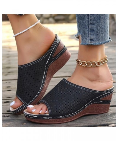 Platform Wedge Sandals for Women,Espadrille Sandals for Women Summer Dressy 2024 Open Toe Wedge Heels Sandals Casual Walking ...