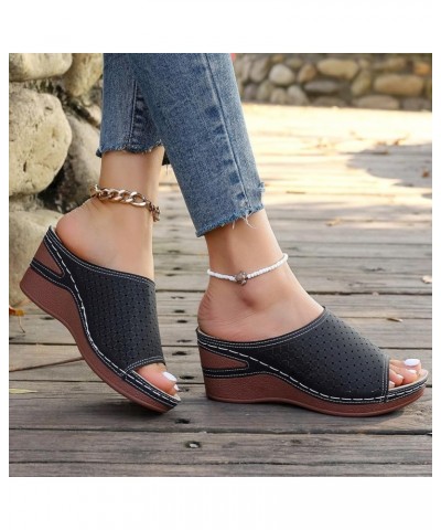 Platform Wedge Sandals for Women,Espadrille Sandals for Women Summer Dressy 2024 Open Toe Wedge Heels Sandals Casual Walking ...