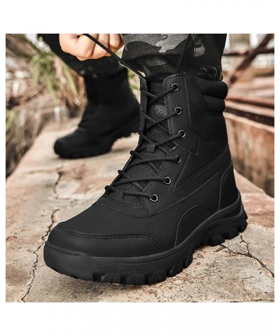 Men's Military Tactical Boots with Sports Socks, Desert Combat Boots Army Jungle Boots Lightweight Hiking Boots Breathable Mi...