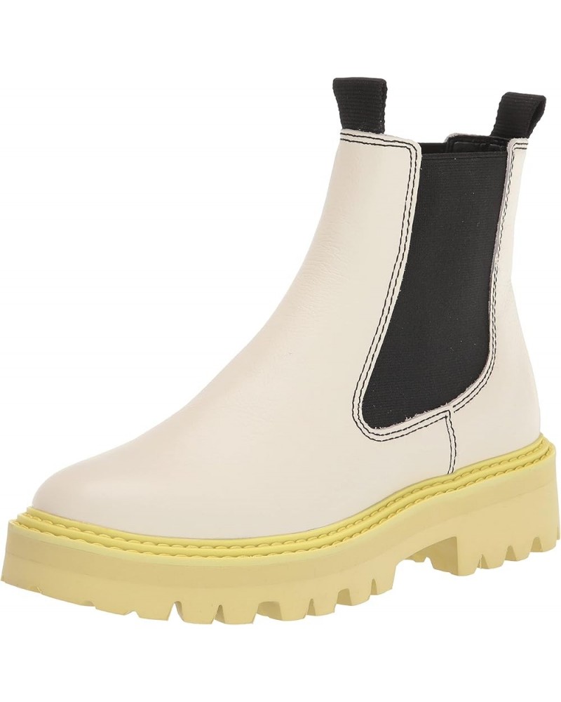 Women's Moana H2o Rain Boot White/Green Leather H2o $34.48 Outdoor Shoes