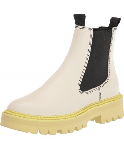 Women's Moana H2o Rain Boot White/Green Leather H2o $34.48 Outdoor Shoes